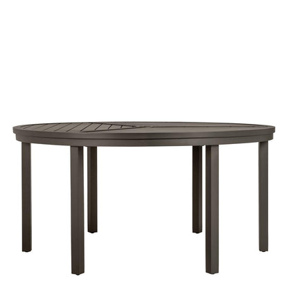 Koko II Dining Table Round 152 With Umbrella Hole by JANUS et Cie in Bronze