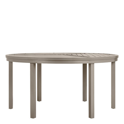 Koko II Dining Table Round 152 With Umbrella Hole by JANUS et Cie in Mercury