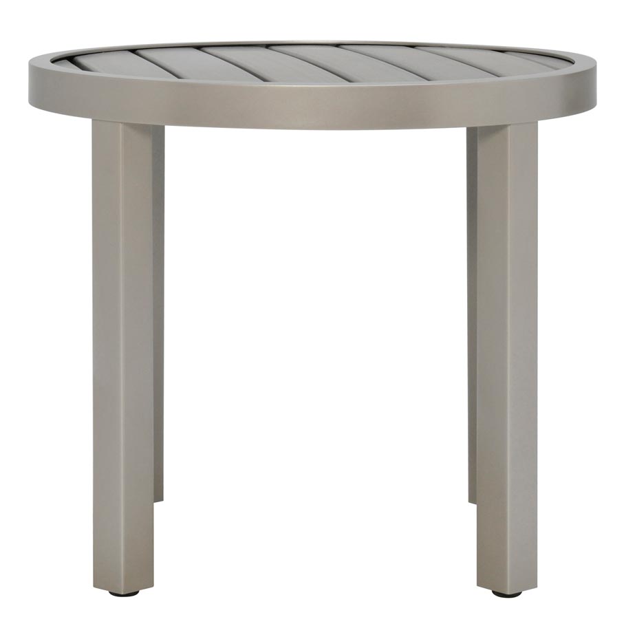 Koko II JANUSwood® Side Table Round 51 by JANUS et Cie in Mercury/Weathered