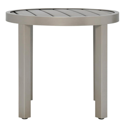 Koko II JANUSwood® Side Table Round 51 by JANUS et Cie in Mercury/Weathered