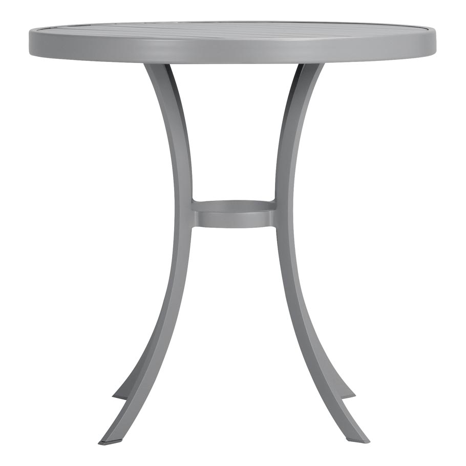 Koko II Tulip Dining Table Round 76 by JANUS et Cie in Silver