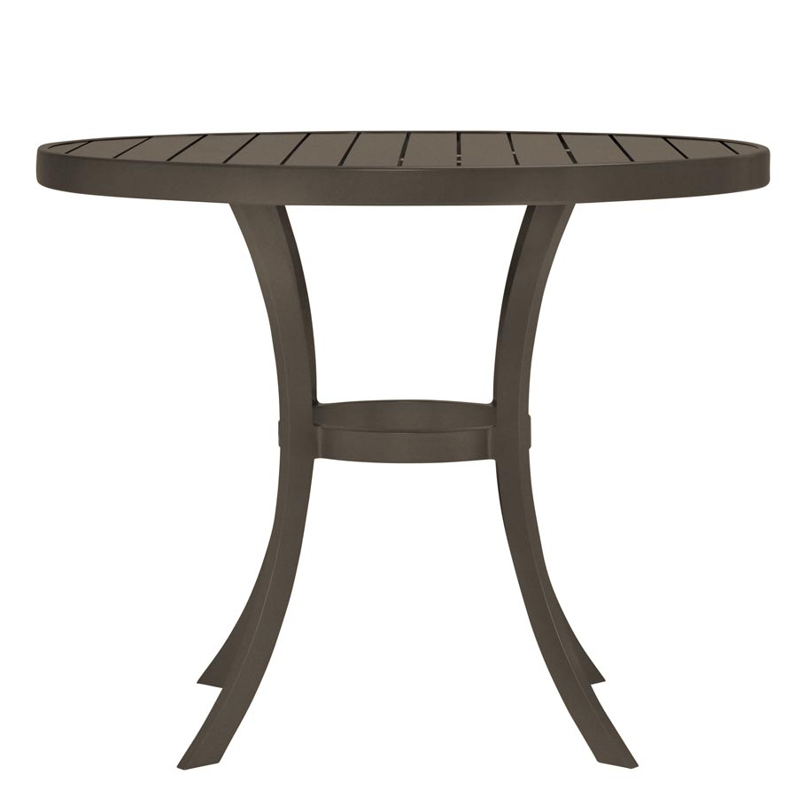 Koko II Tulip Dining Table Round 92 by JANUS et Cie in Bronze