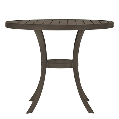 Koko II Tulip Dining Table Round 92 by JANUS et Cie in Bronze