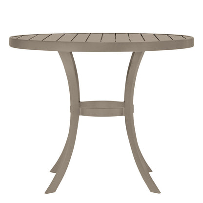Koko II Tulip Dining Table Round 92 by JANUS et Cie in Mercury