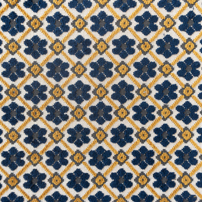 Fruela Fabric by Gaston y Daniela in Navy/Ocre