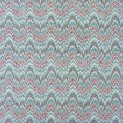 Spencer Tracy Fabric by Gaston y Daniela in Agua/Rojo