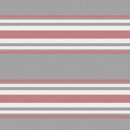 Pinilla Fabric by Gaston y Daniela in Gris/Rosa