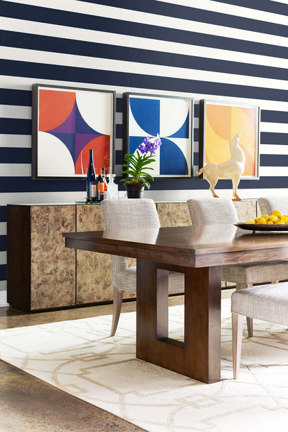 Designer Stripe Peel & Stick Wallpaper