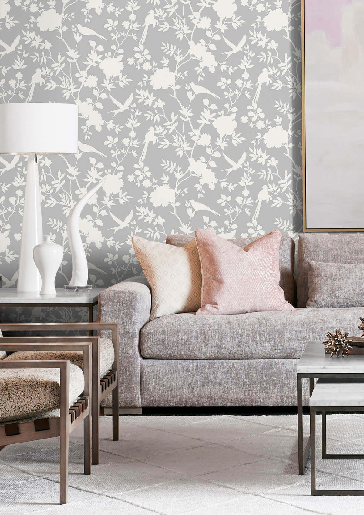 Mono Toile Peel & Stick Wallpaper