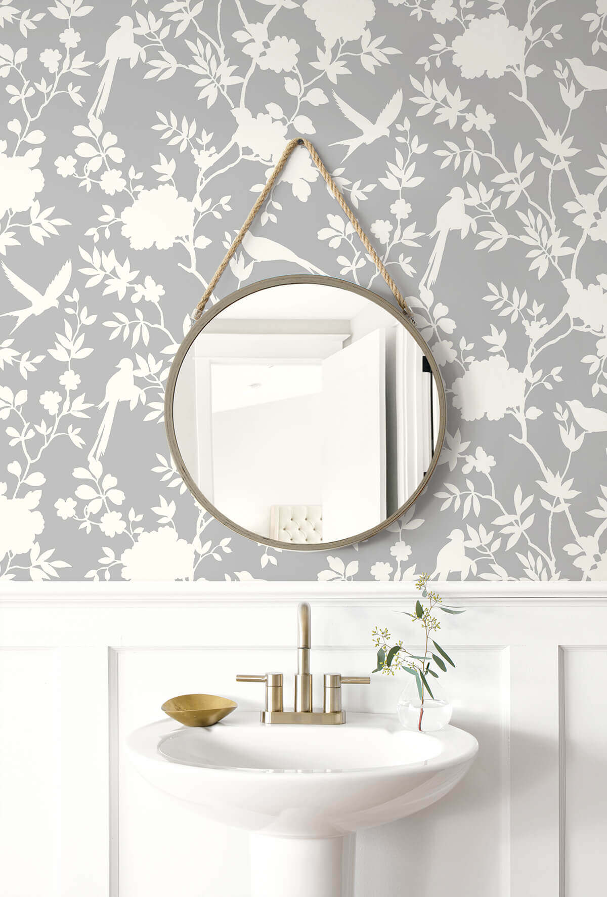 Mono Toile Peel & Stick Wallpaper