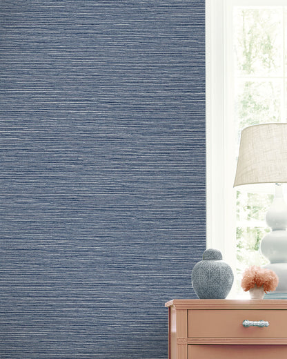 Coastal Haven Tiger Island Faux Grasscloth Wallpaper