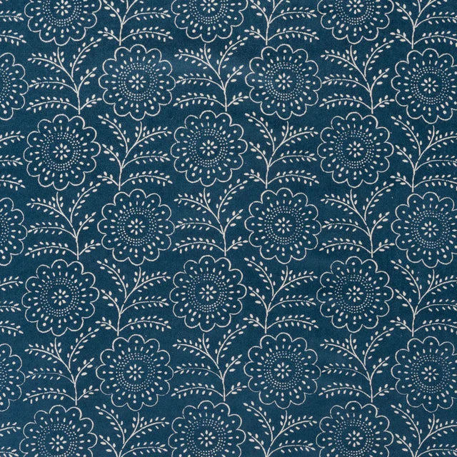 Lara Fabric by Décors Barbares in Blue / Velvet