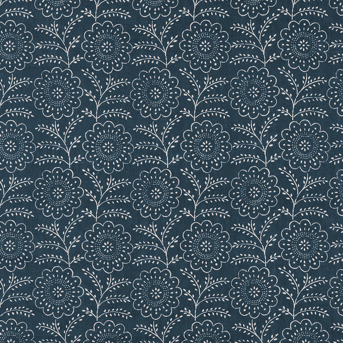 Lara Fabric by Décors Barbares in Blue / Linen