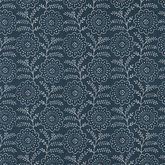 Lara Fabric by Décors Barbares in Blue / Linen