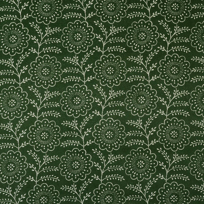 Lara Fabric by Décors Barbares in Green / Velvet
