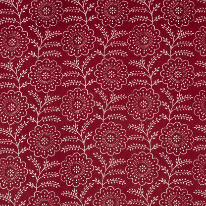 Lara Fabric by Décors Barbares in Red / Velvet