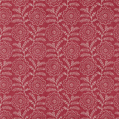 Lara Fabric by Décors Barbares in Raspberry / Linen