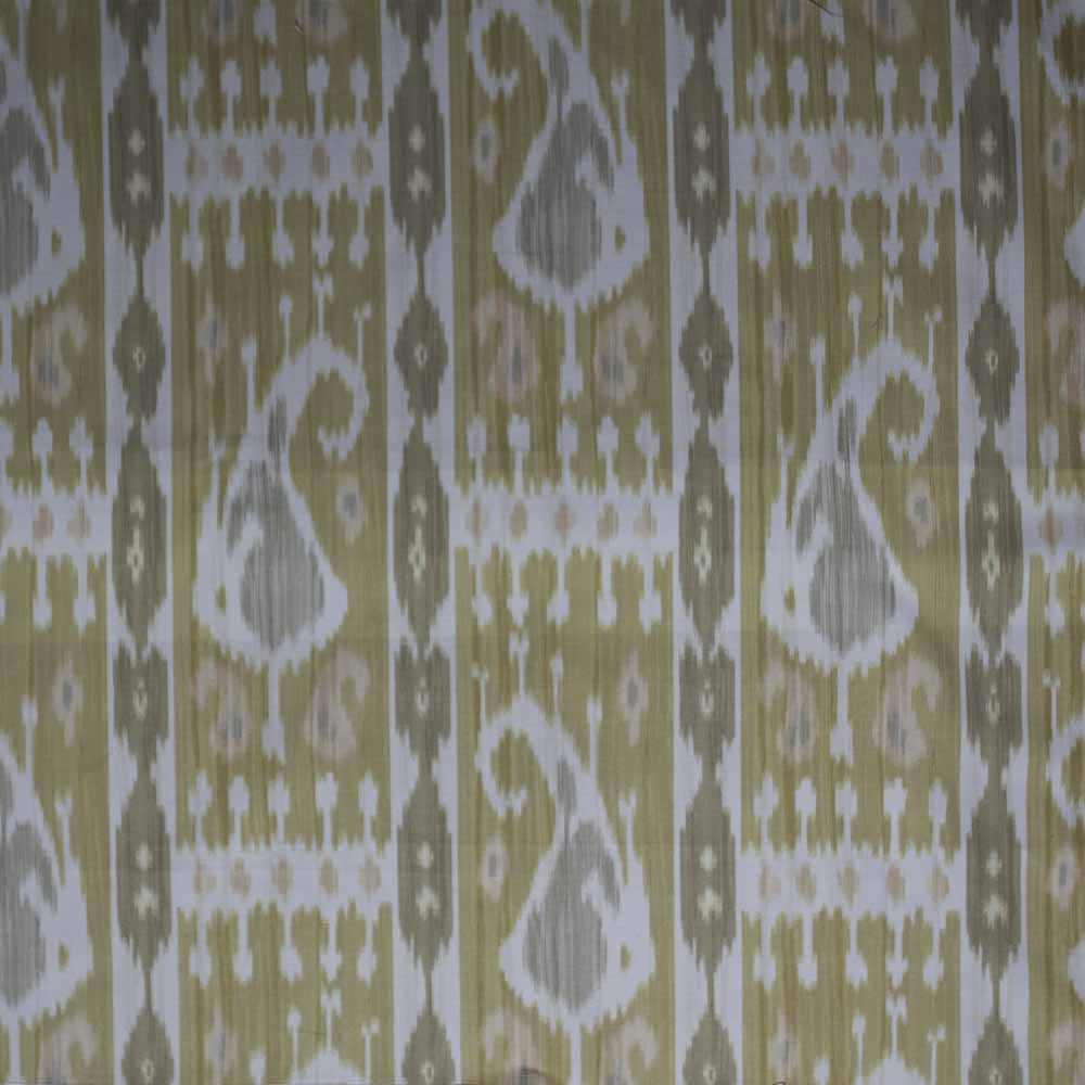 Leila Ikat Fabric by Titley & Marr in Amber & Sahara