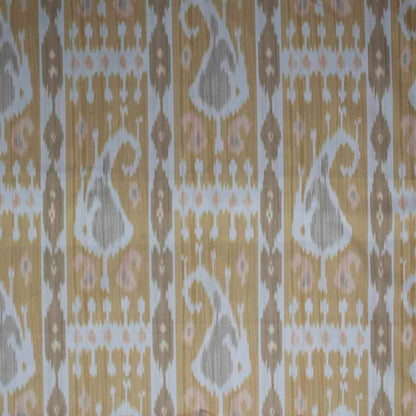Leila Ikat Fabric by Titley & Marr in Amber & Sahara