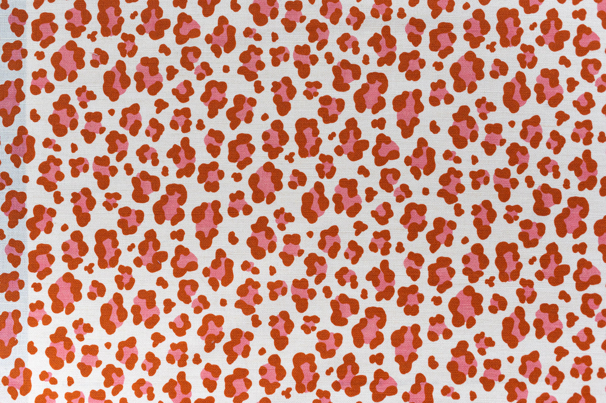 Leopard Spot Fabric by Titley & Marr in Paprika & Rose