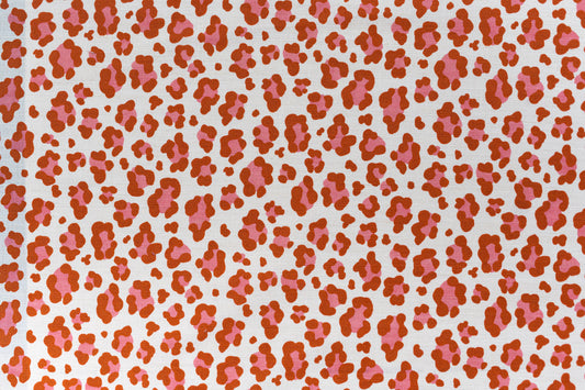 Leopard Spot Fabric by Titley & Marr in Paprika & Rose