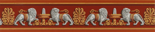 Lion Frieze by Adelphi Paper Hangings in Original