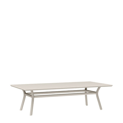 Louise Cocktail Table Rectangle 150 by JANUS et Cie in Alabaster