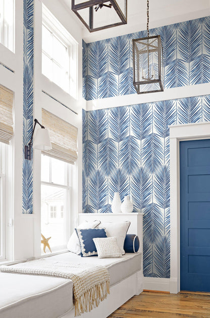 Seabrook Beach House Paradise Wallpaper - Coastal Blue