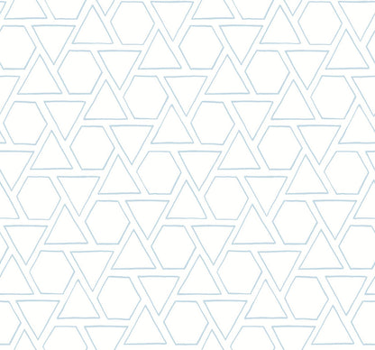 Seabrook Beach House Sun Shapes Wallpaper - Blue Oasis