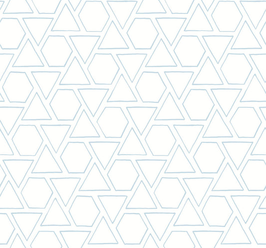 Seabrook Beach House Sun Shapes Wallpaper - Blue Oasis