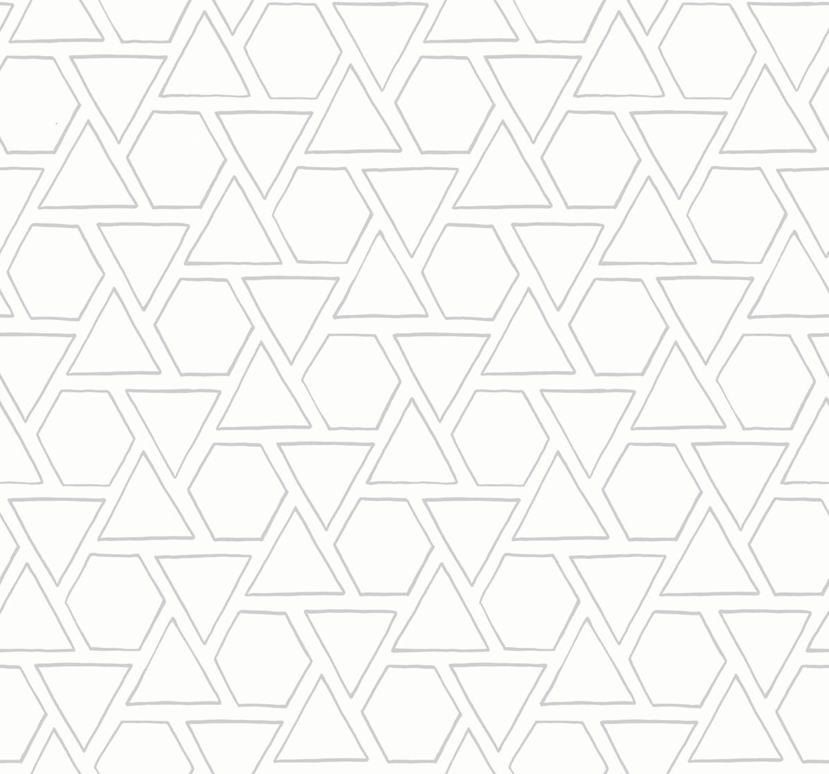 Seabrook Beach House Sun Shapes Wallpaper - Gray