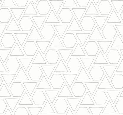 Seabrook Beach House Sun Shapes Wallpaper - Gray