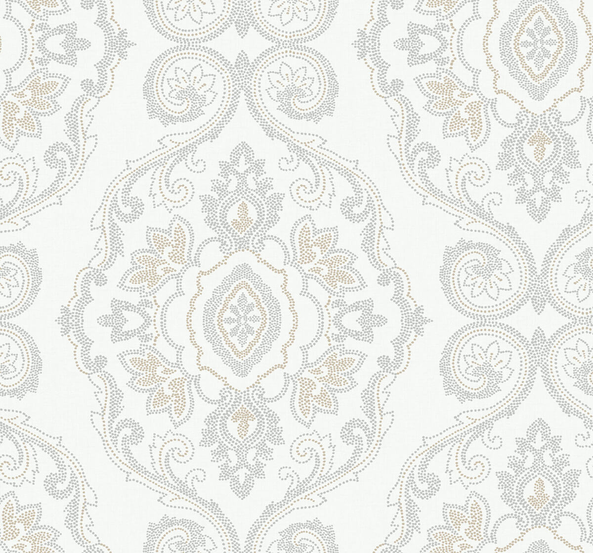 Seabrook Beach House Nautical Damask Wallpaper - Sand Dunes