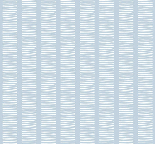 Seabrook Beach House Coastline Wallpaper - Blue Oasis