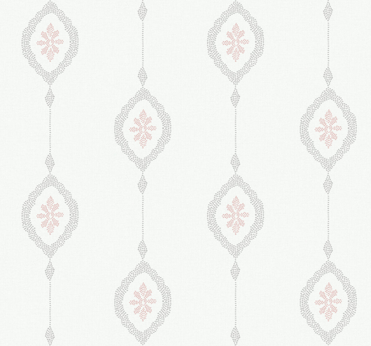 Seabrook Beach House Sand Dollar Stripe Wallpaper - Pink Sunset