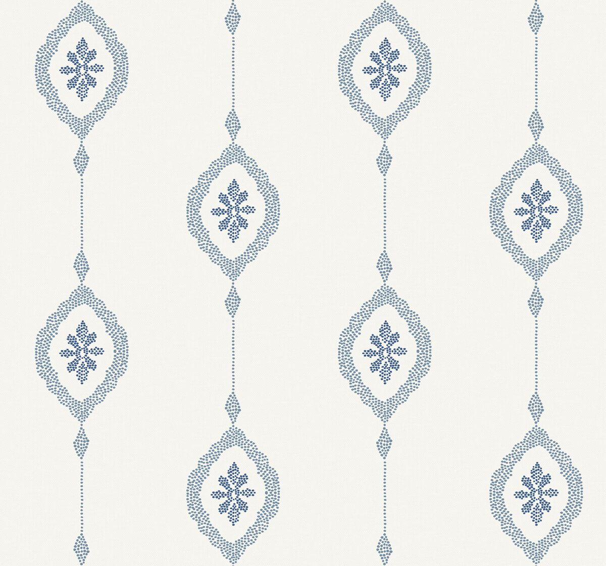 Seabrook Beach House Sand Dollar Stripe Wallpaper - Coastal Blue