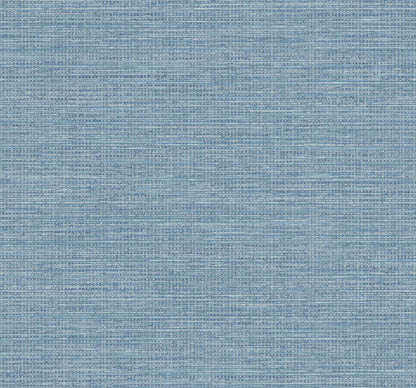 Seabrook Beach House Beachgrass Wallpaper - Coastal Blue