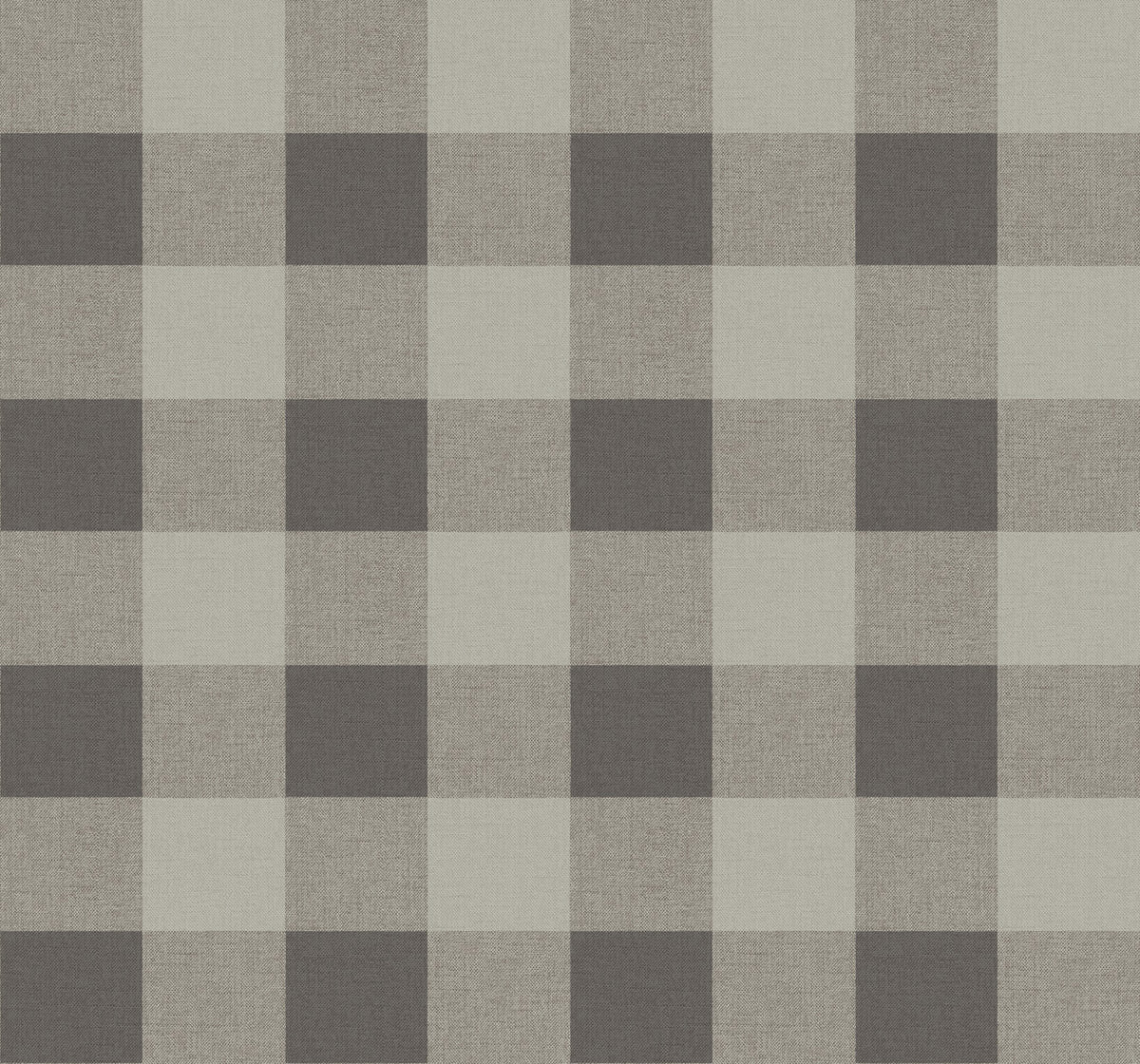 Seabrook Beach House Picnic Plaid Wallpaper - Black Sands
