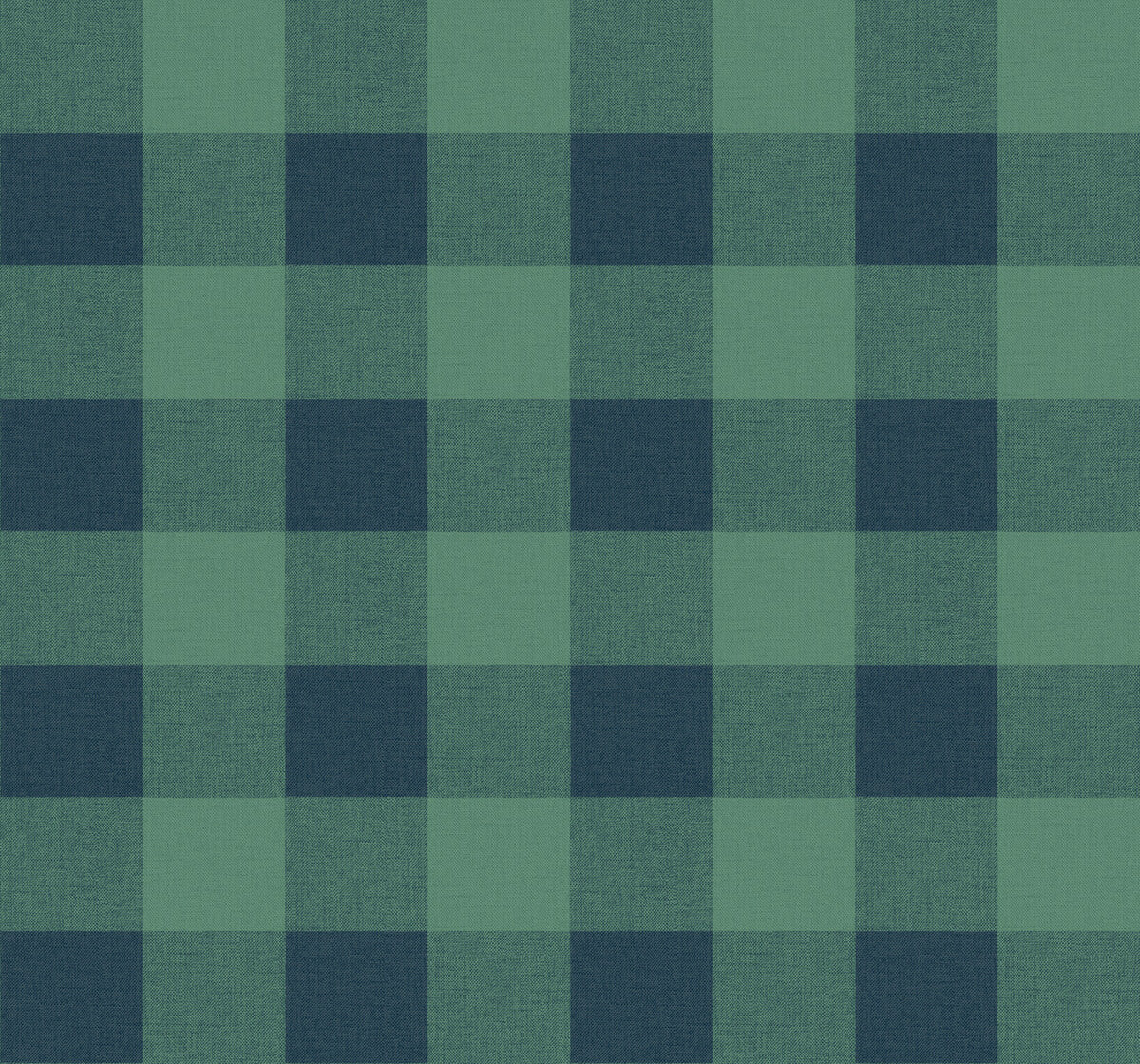 Seabrook Beach House Picnic Plaid Wallpaper - Tropic Green