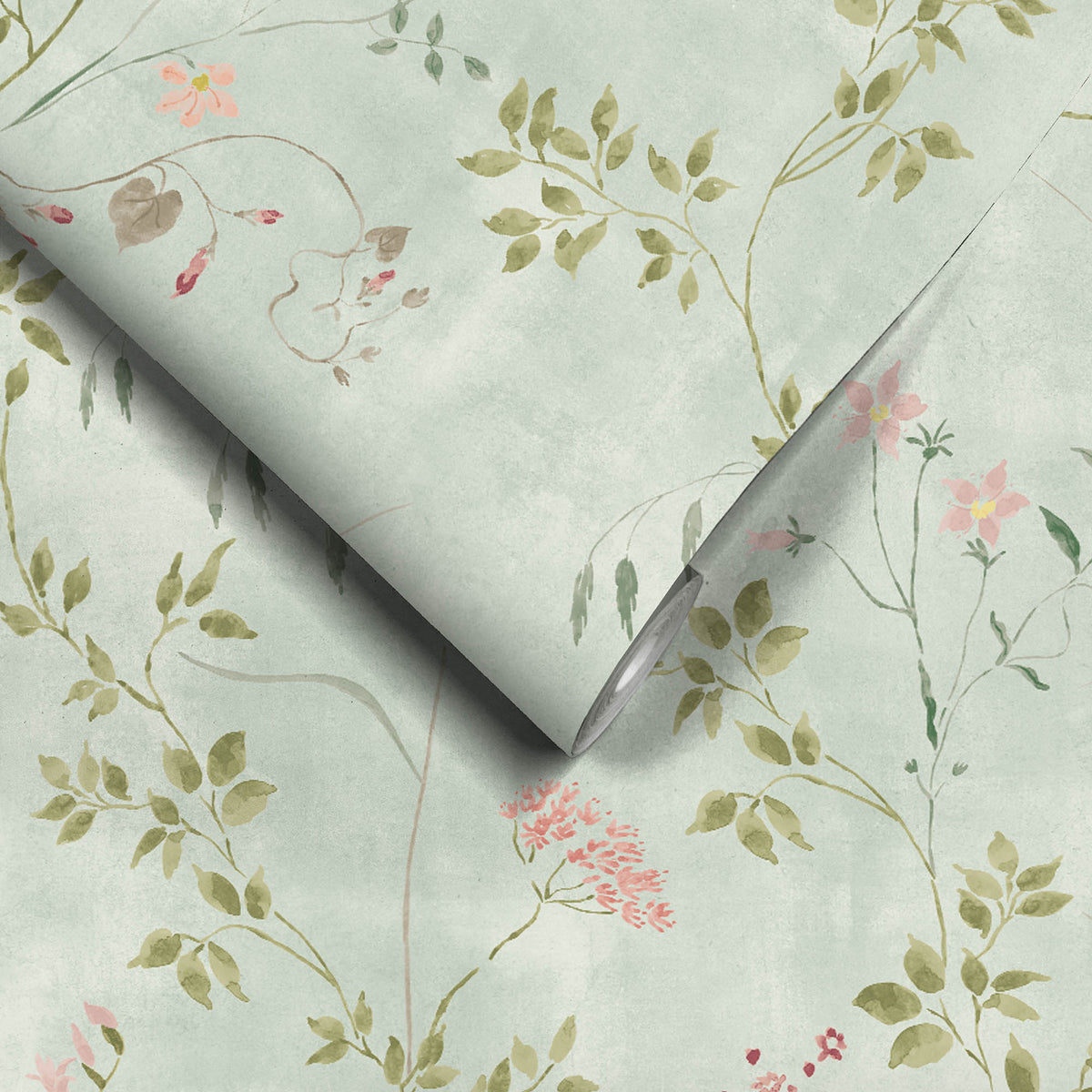 Meadow Whisper Country Blue Wallpaper