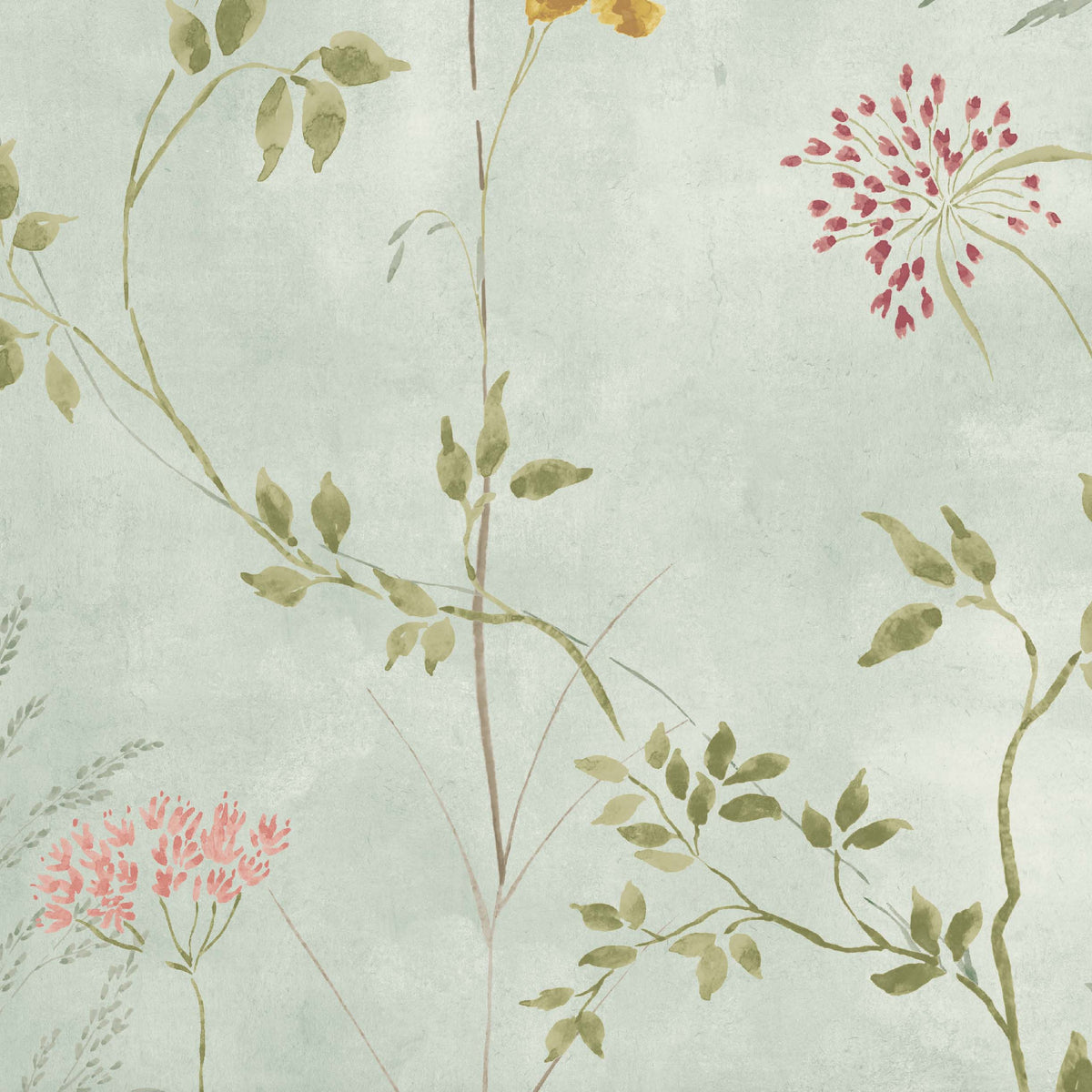 Meadow Whisper Country Blue Wallpaper