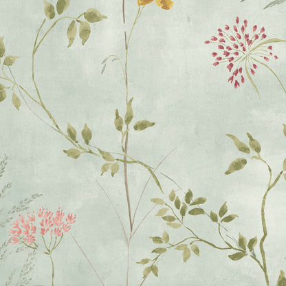 Meadow Whisper Country Blue Wallpaper
