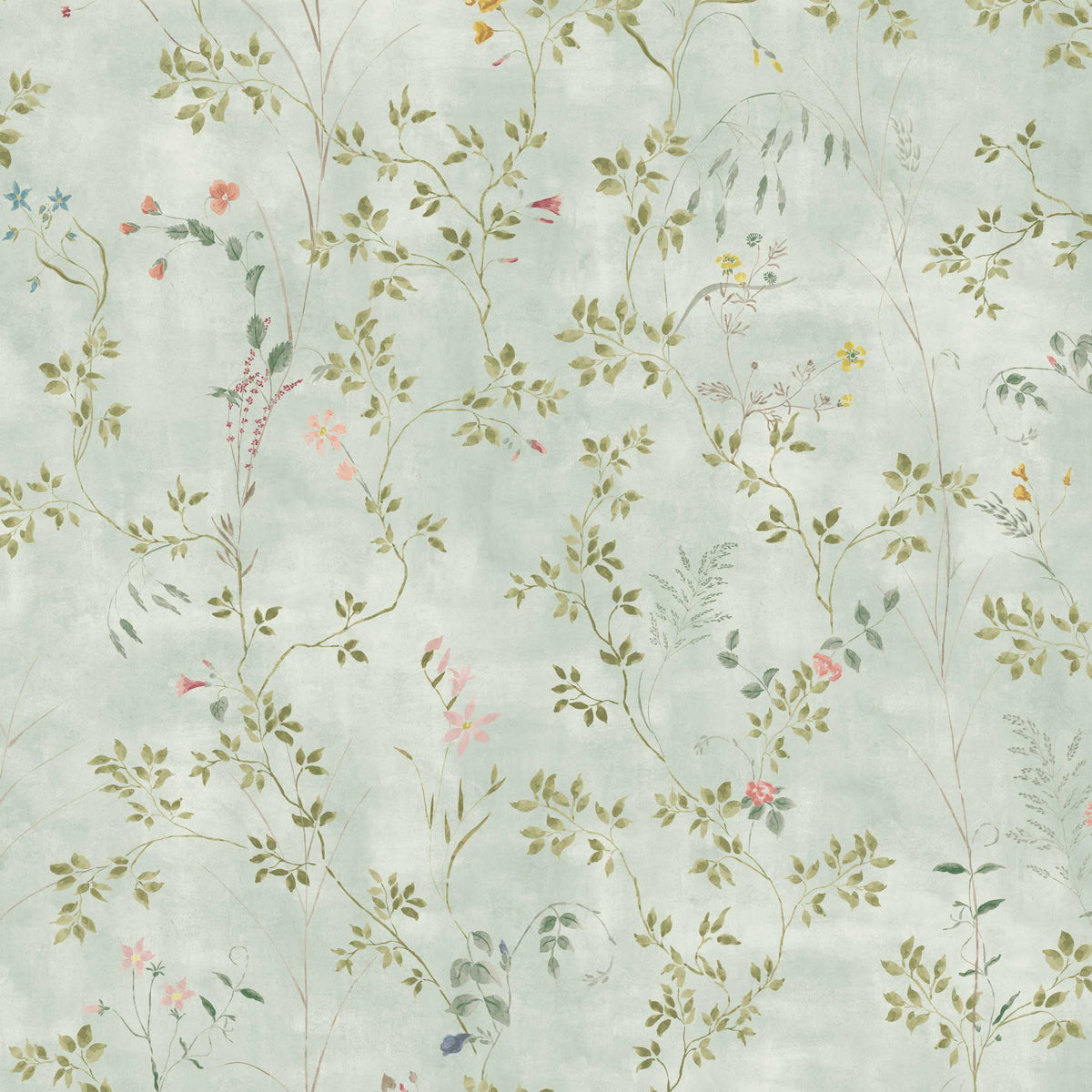 Meadow Whisper Country Blue Wallpaper