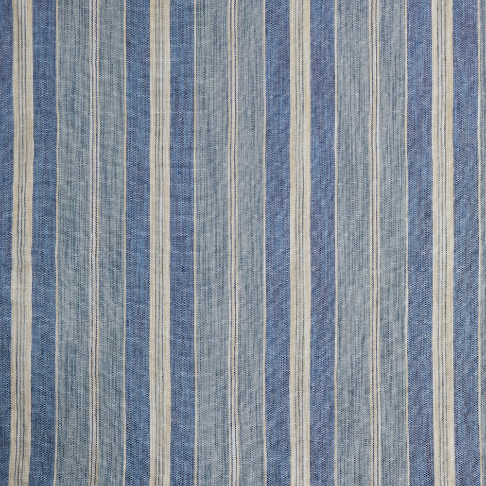 Balmorhea Fabric by Meredith Ellis in Blue/Sand Stripe