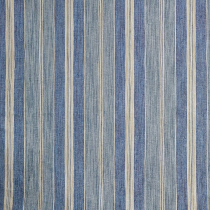Balmorhea Fabric by Meredith Ellis in Blue/Sand Stripe