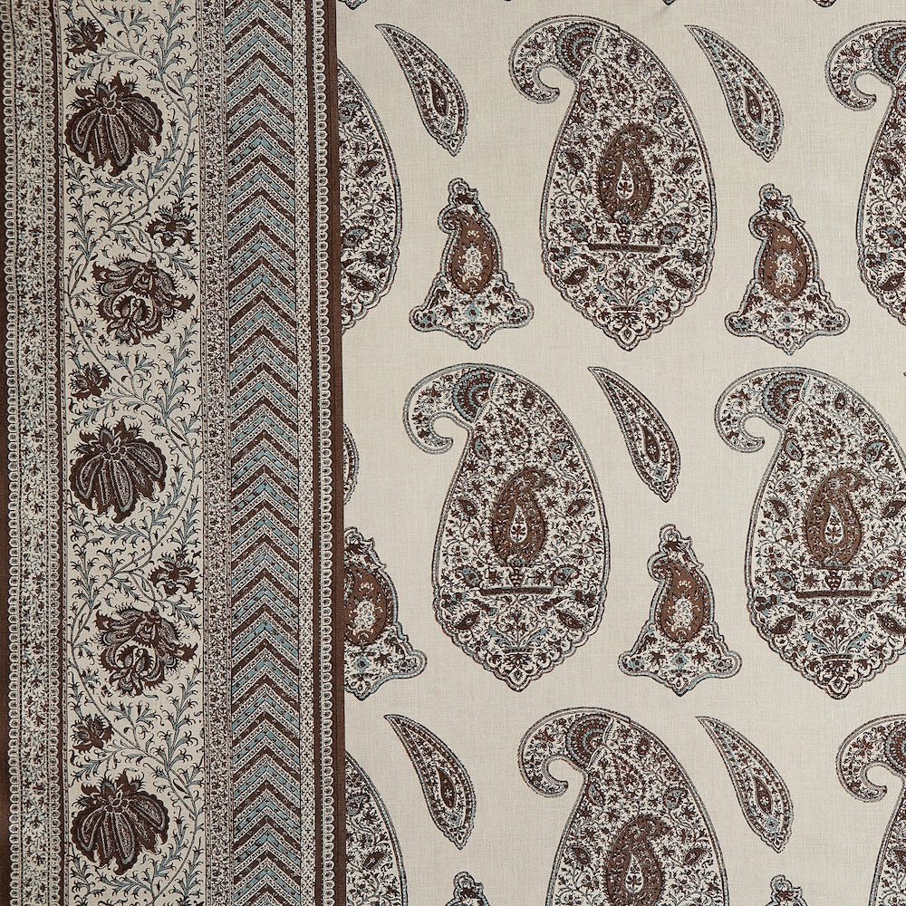 Huntington Paisley Fabric by Meredith Ellis in Espresso