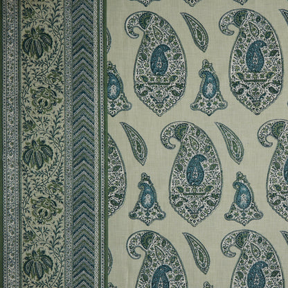 Huntington Paisley Fabric by Meredith Ellis in Jade