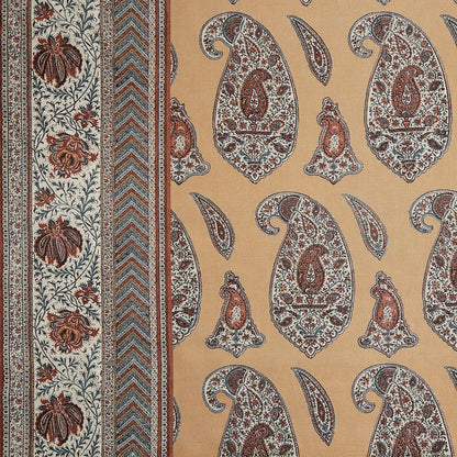 Huntington Paisley Fabric by Meredith Ellis in Saffron/Spice
