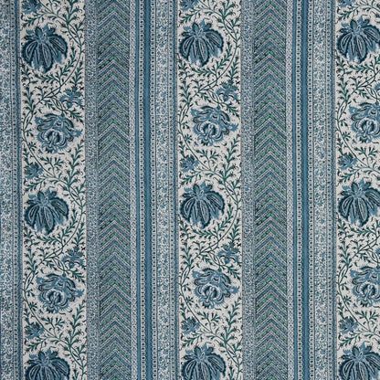 Huntington Stripe Fabric by Meredith Ellis in Blue/Green