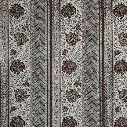 Huntington Stripe Fabric by Meredith Ellis in Espresso